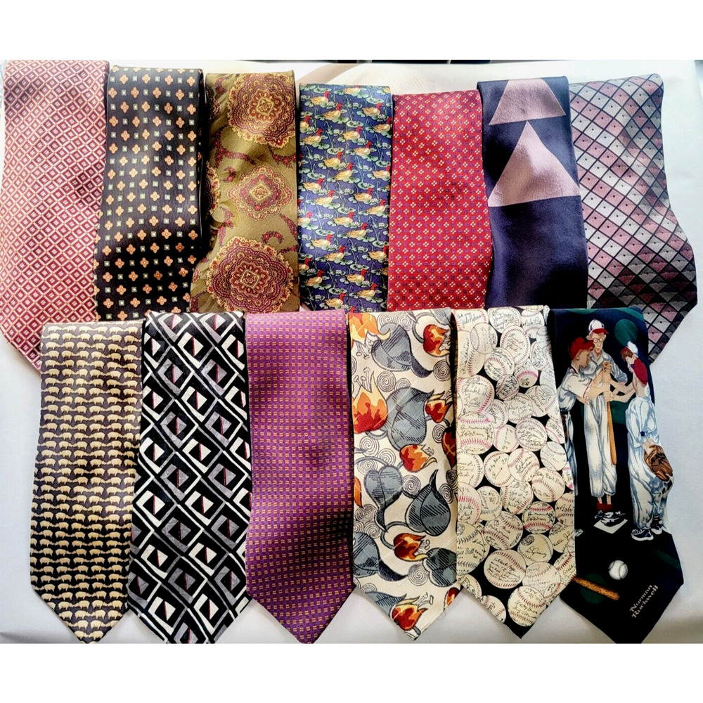Lot 13 Designer Silk Ties Ralph Lauren Brooks Brothers Hugo Boss